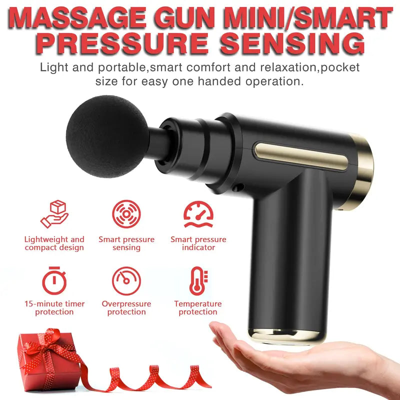 Mini Massage Gun Portable Handheld Fascia Gun Massage Machine, 1 Piece Body Hand & Foot Electric Massager, Relieve Anxiety Body Care Massage Machine, Adjustable Comfort Massaging Tool for Men & Women, Muscle Relaxing Electrical